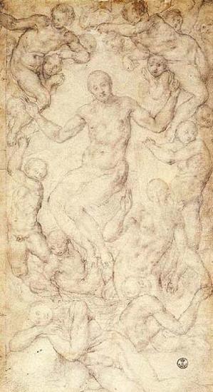 Pontormo, Jacopo Christ the Judge with the Creation of Eve china oil painting image